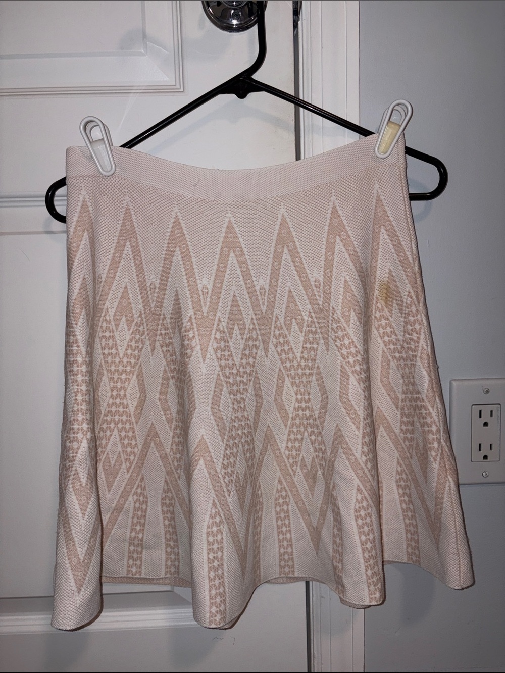 A-Line Skirt in Blush Cream